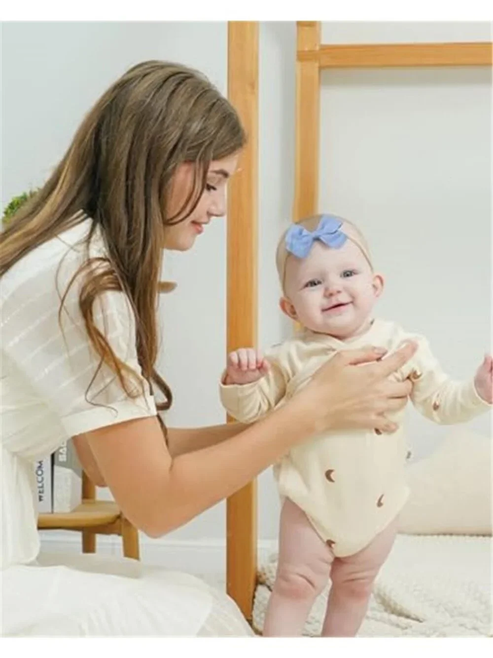 Baby Headbands Set 30 Pack Soft Stretch Bow Headbands Infant Toddler